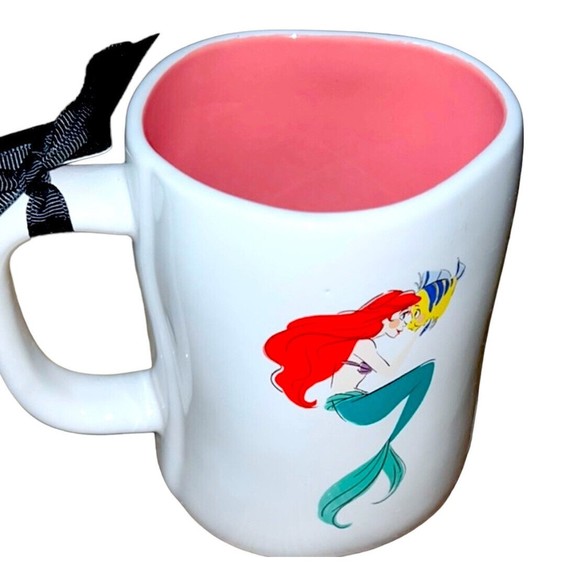 Rae Dunn New 2022! Disney Princess Ariel LITTLE MERMAID Two Sided Coffee Mug LL - Picture 3 of 7